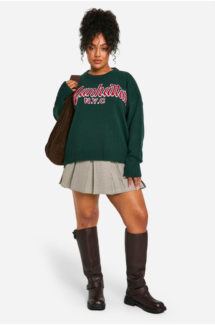 Плюс великий трикотажний джемпер Manhatten
