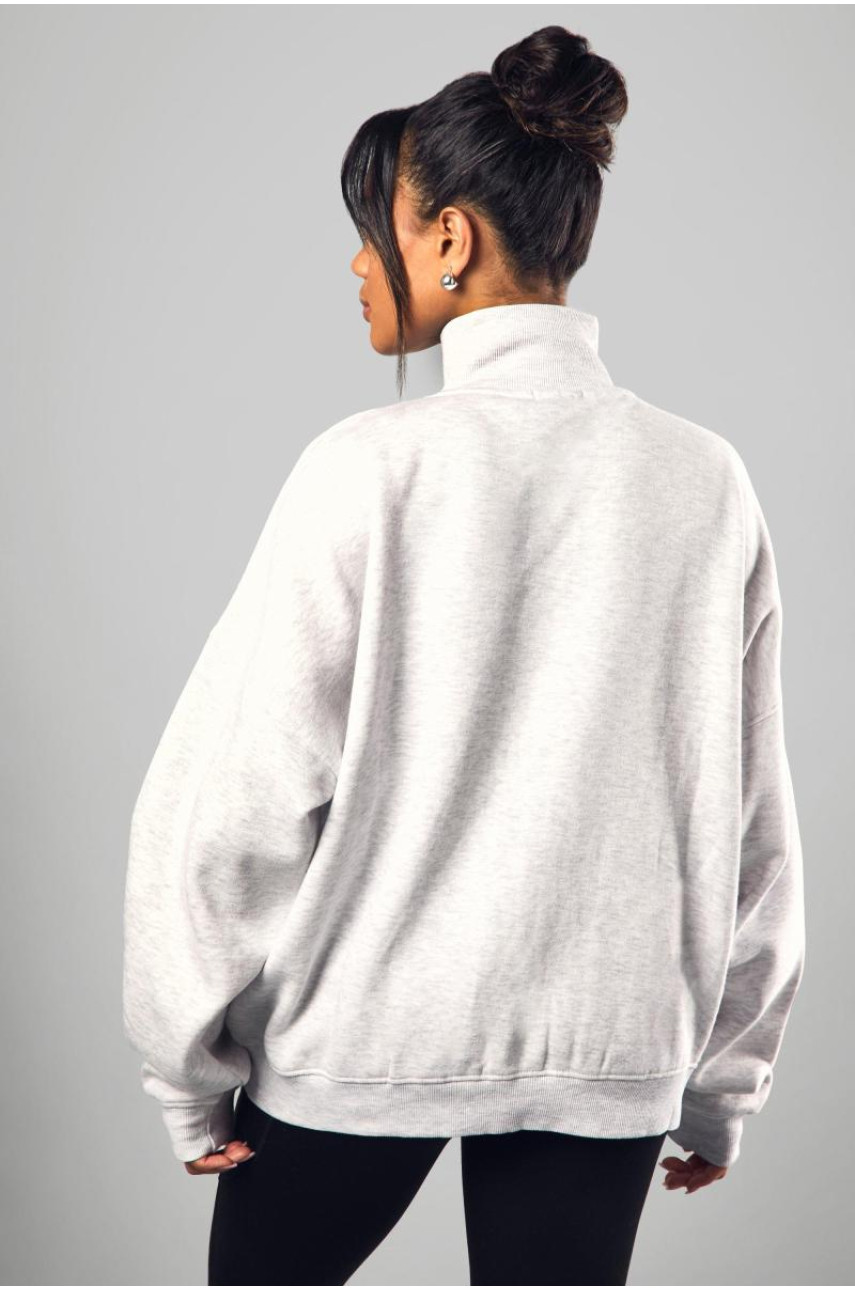 Великий світшот бомбер із застібкою-блискавкою