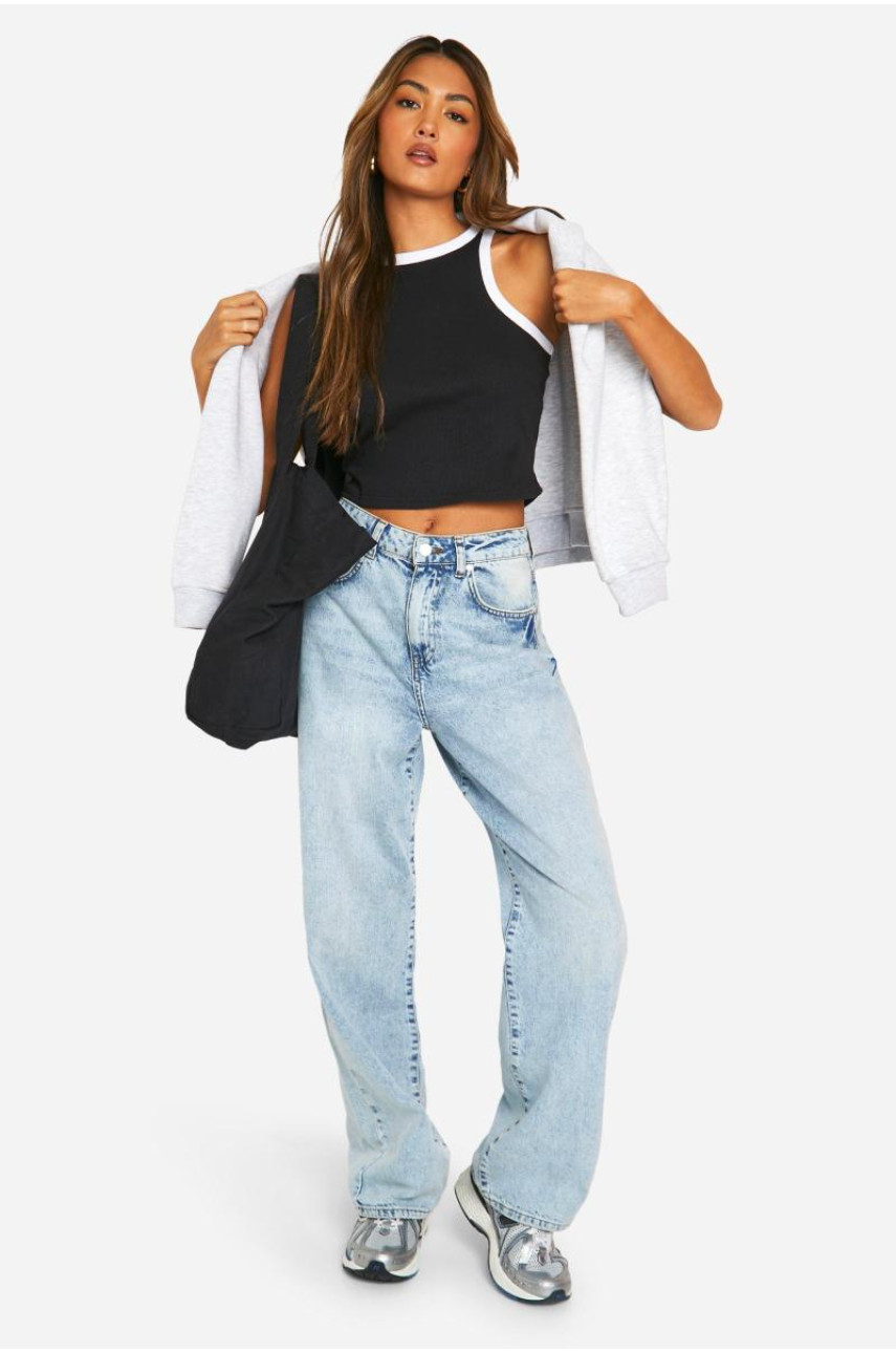 Укорочений жилет із товстою палітуркою Racer Neck