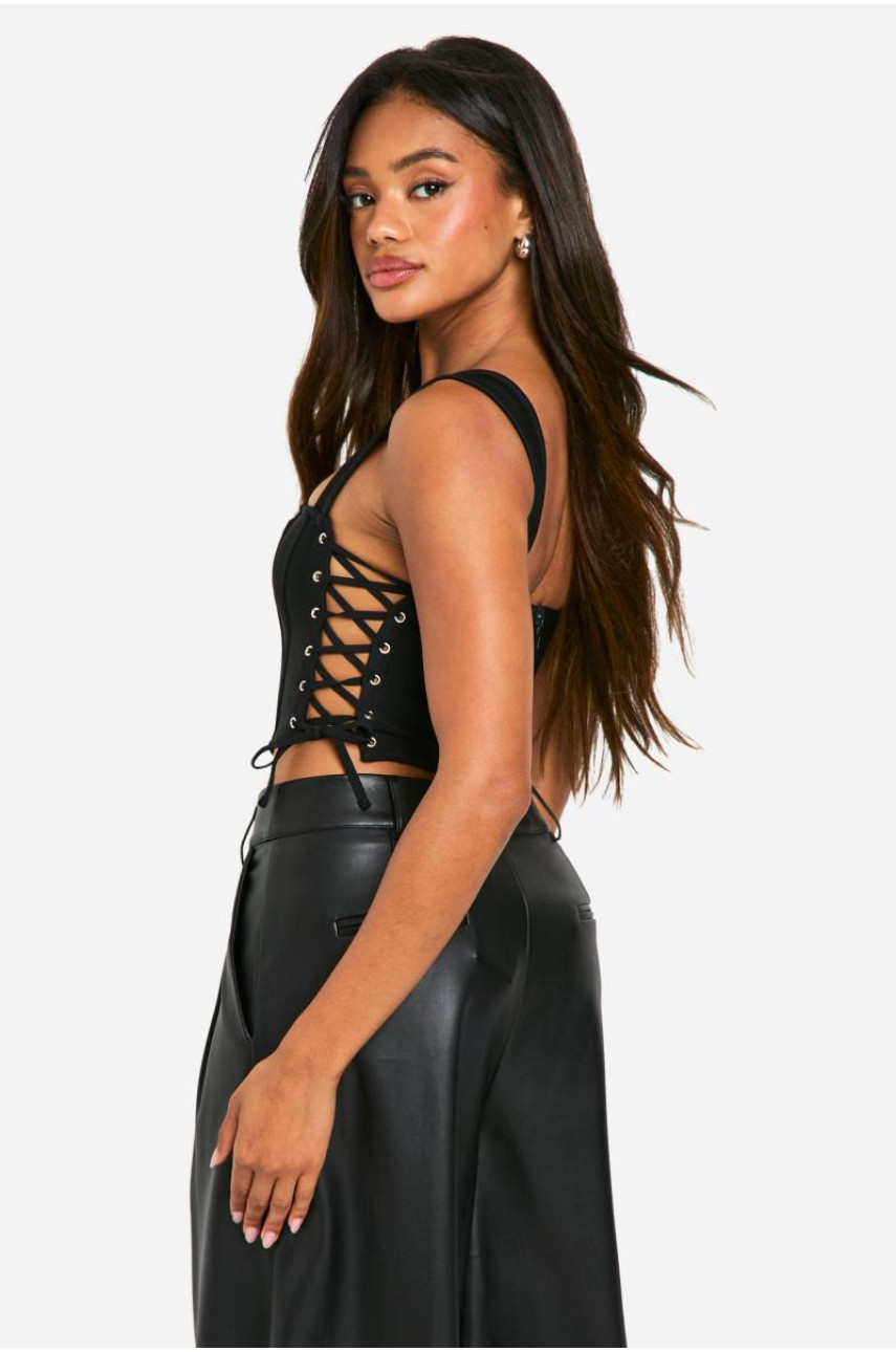 Верхній корсет із зашнурованою стрічкою