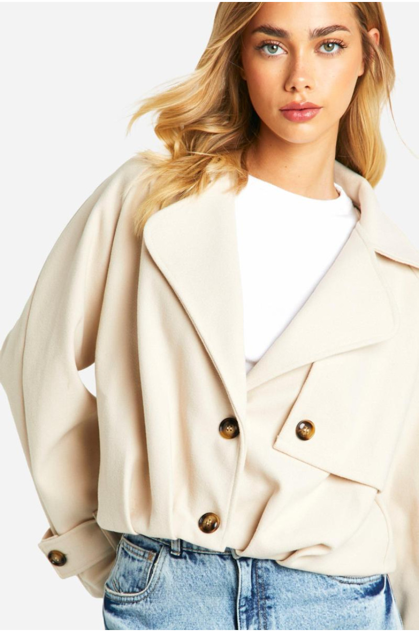 Вовняний укорочений жакет