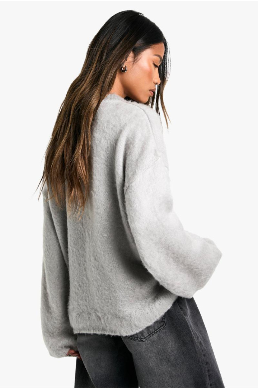 Суперм'який джемпер з круглим вирізом