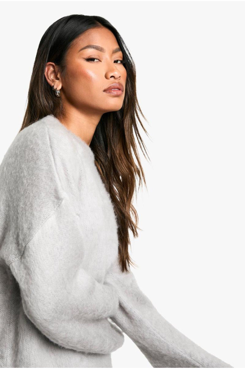 Суперм'який джемпер з круглим вирізом