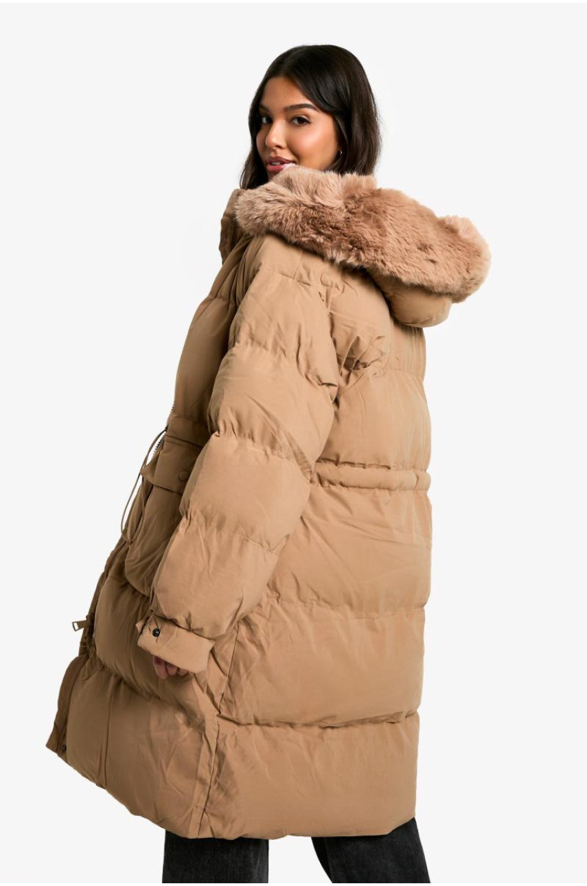 Парка преміум-класу зі штучним хутром