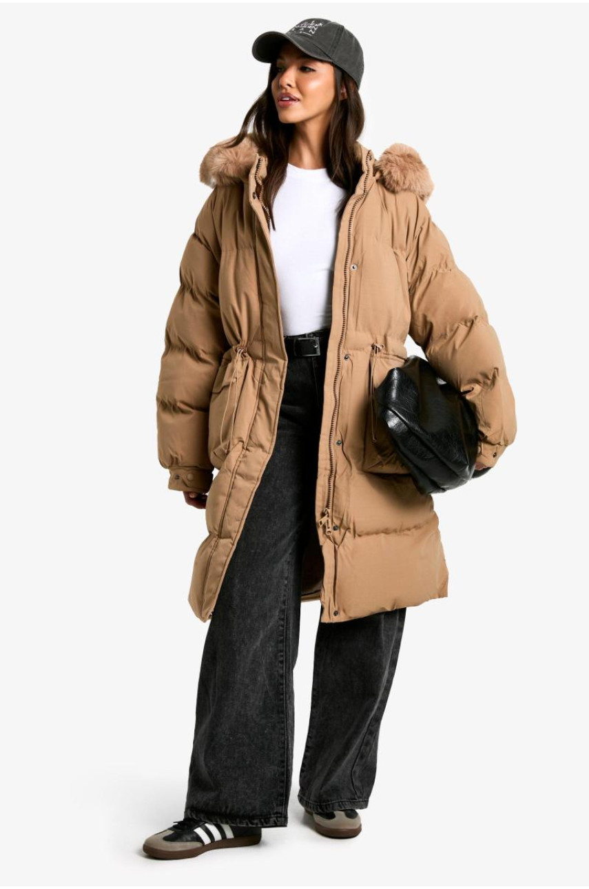 Парка преміум-класу зі штучним хутром