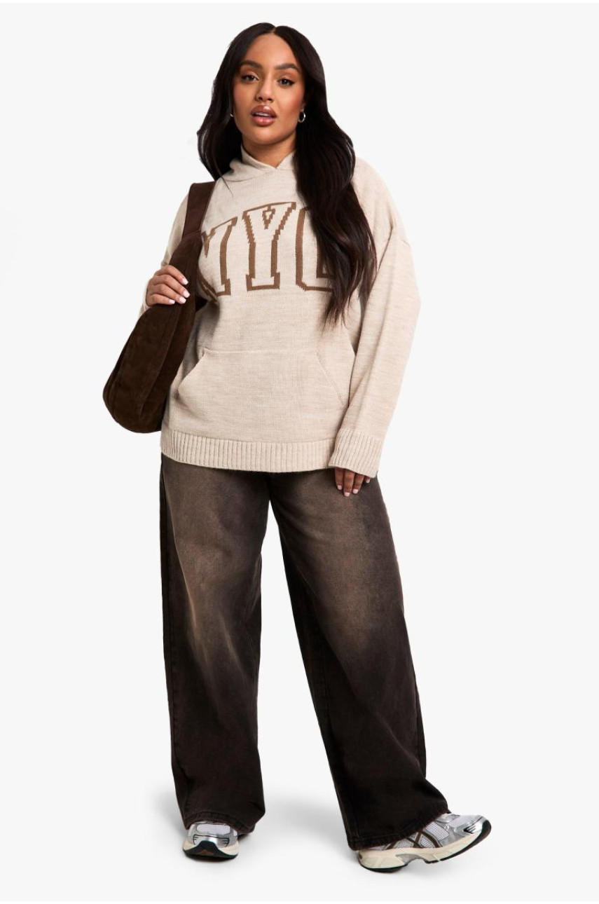 Плюс трикотажна толстовка NYC