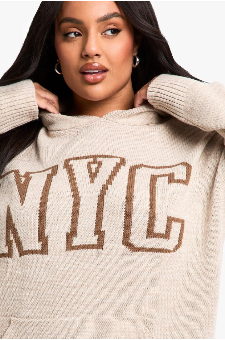 Плюс трикотажна толстовка NYC