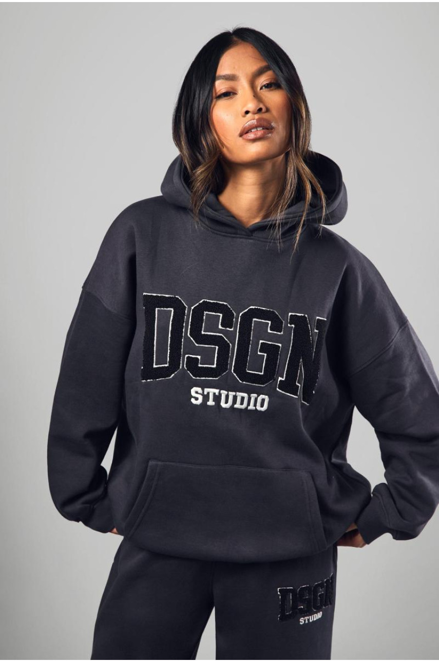 Толстовка великого розміру DSGN Toweling Applique