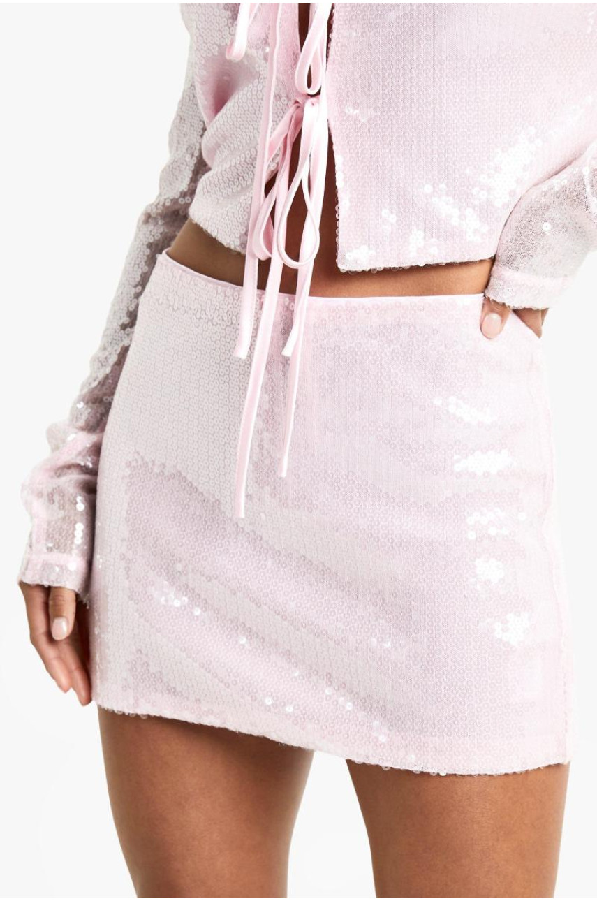 Маленька міні-спідниця з паєтками