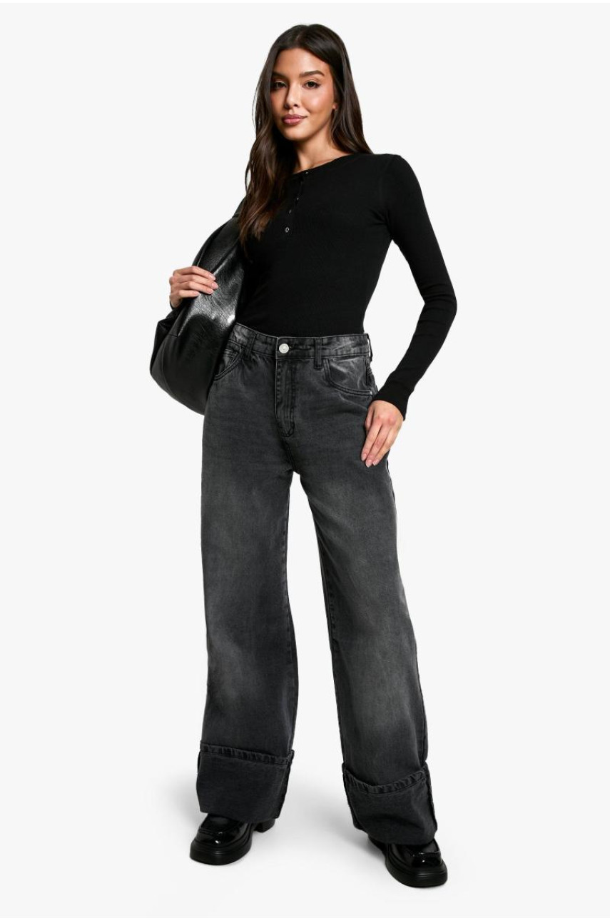 Топ з довгим рукавом у рубашку Popper Front