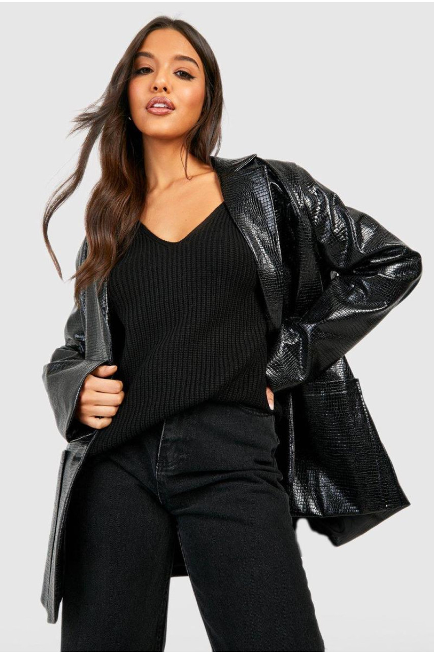 Джемпер з V-подібним вирізом