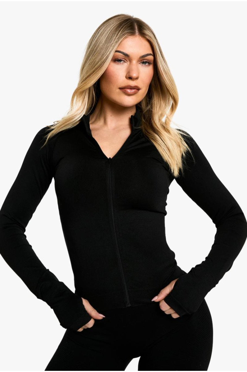 Безшовна спортивна куртка преміум-класу Sculpt на блискавці