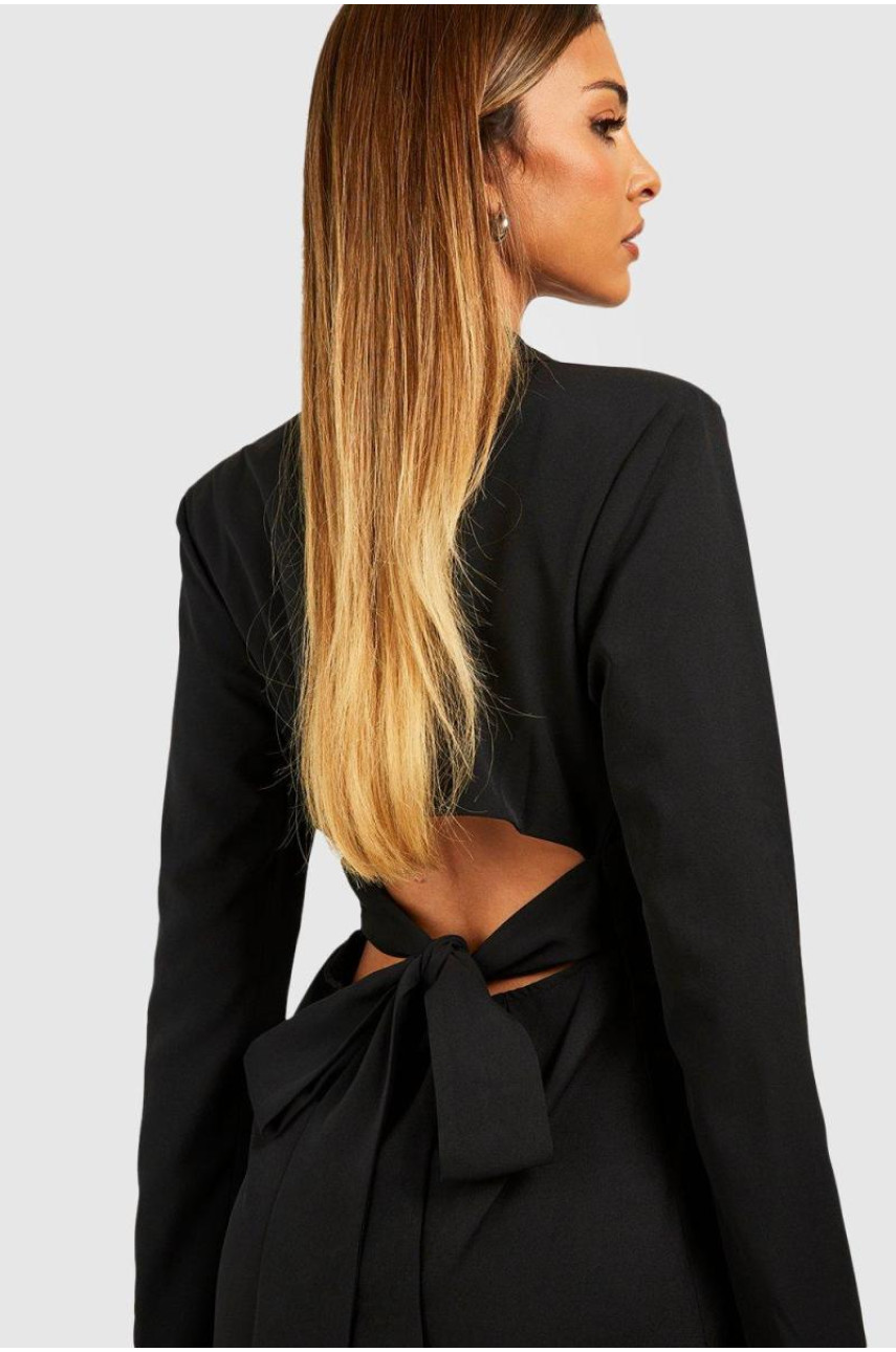 Сукня-піджак з відкритим бантом на спині