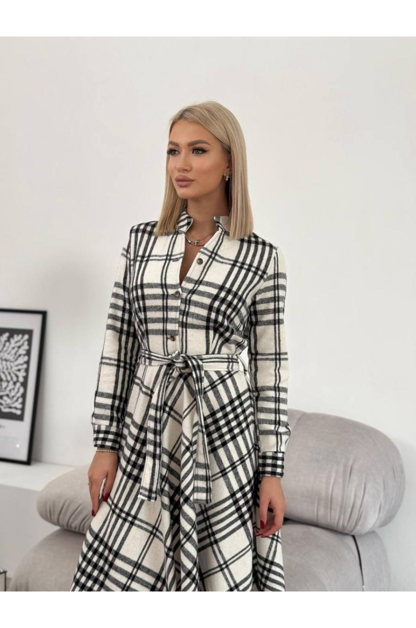 Кашемірова сукня в клітинку 