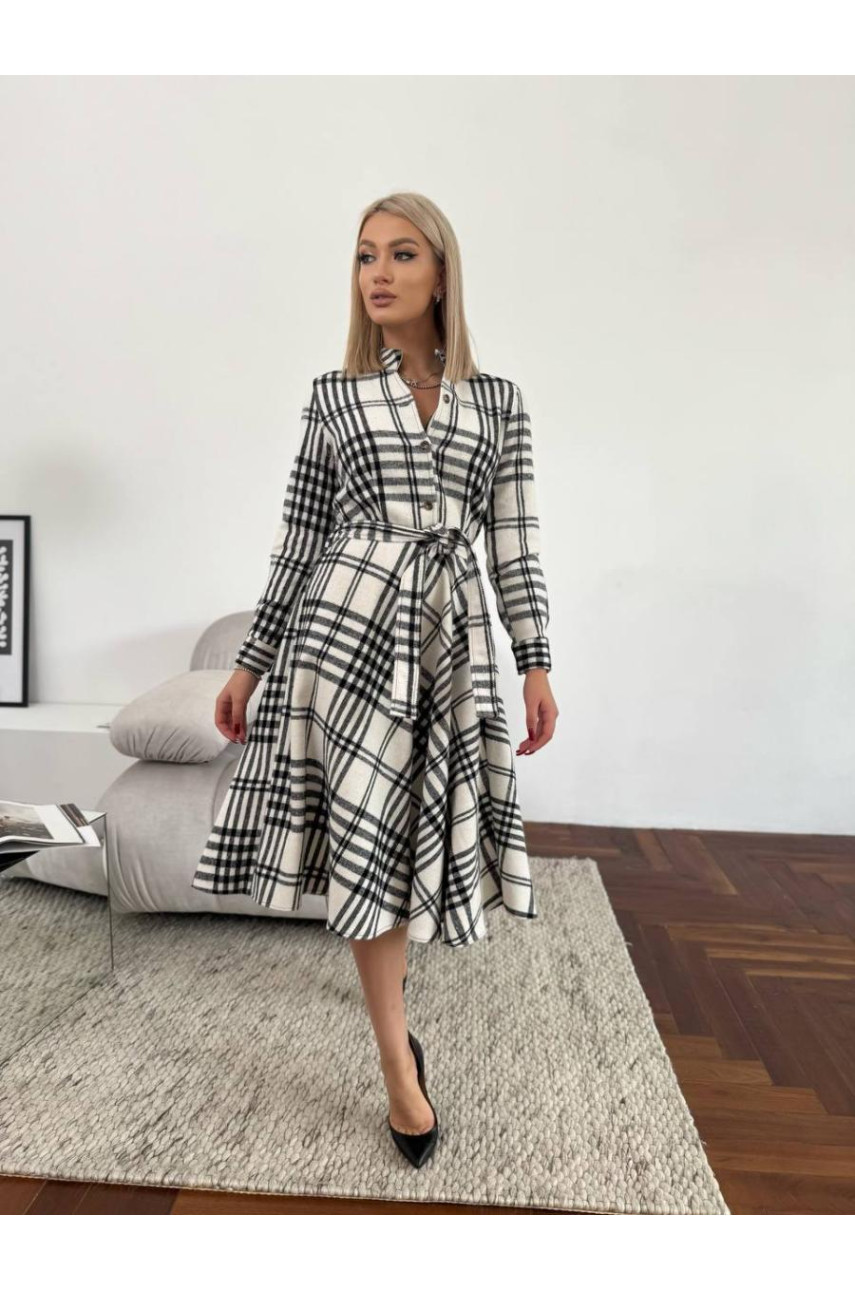 Кашемірова сукня в клітинку 