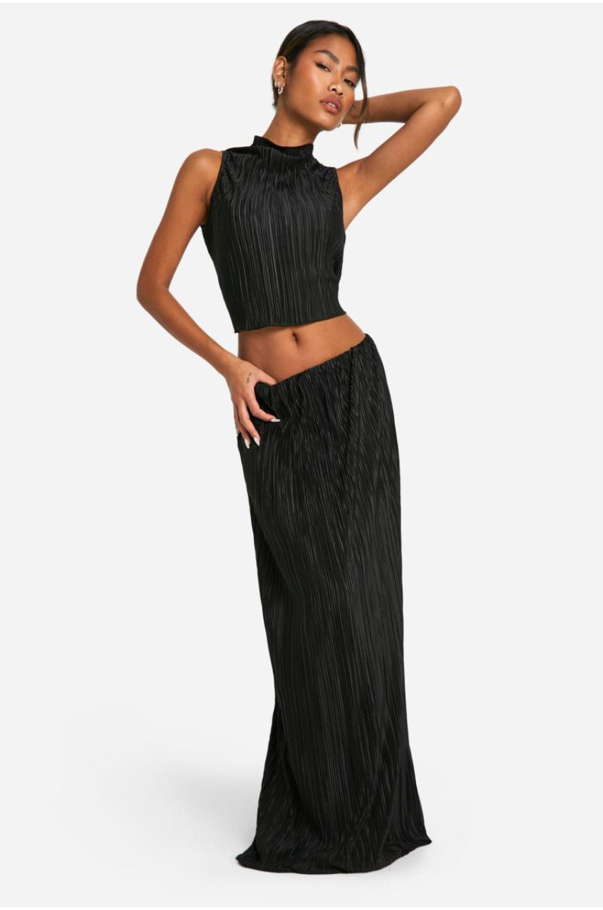 Плісована максі спідниця