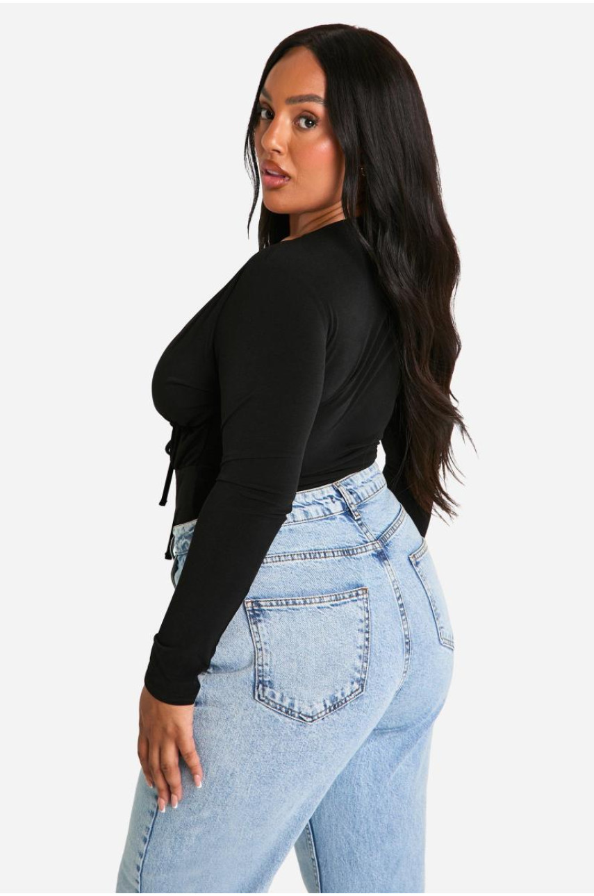 Двошарове боді Plus Tie Front