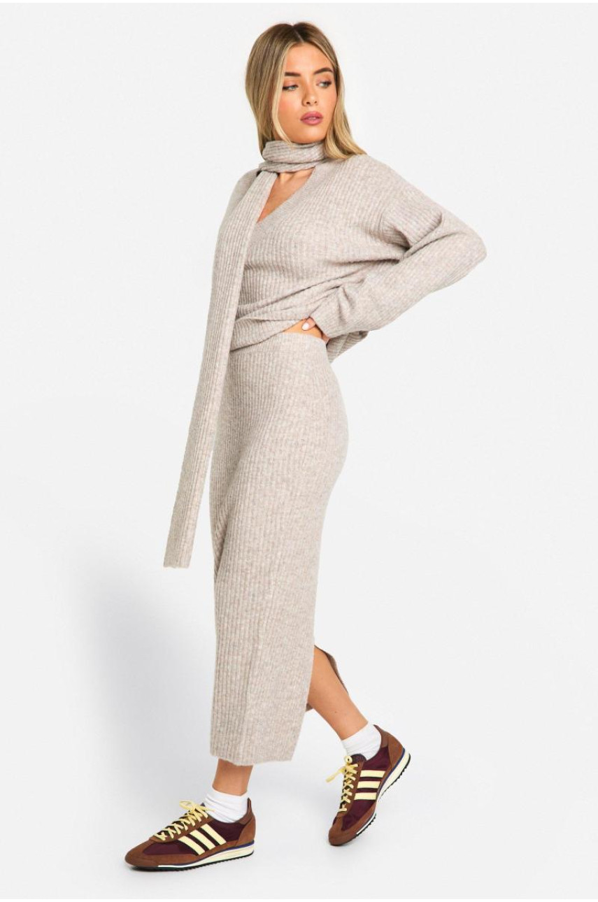 М'яка трикотажна спідниця Midaxi