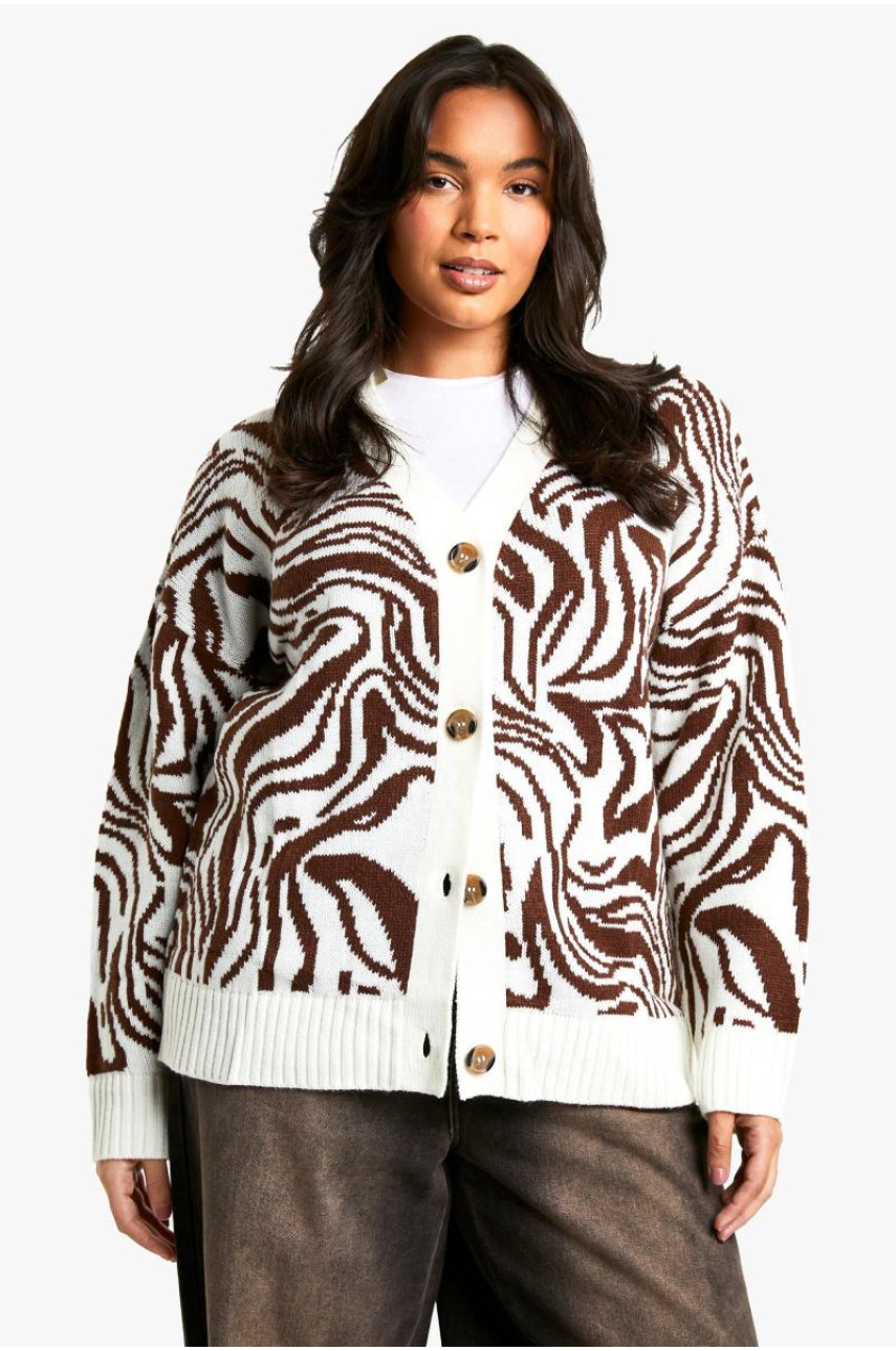 Кардиган великого розміру з додатковими деталями