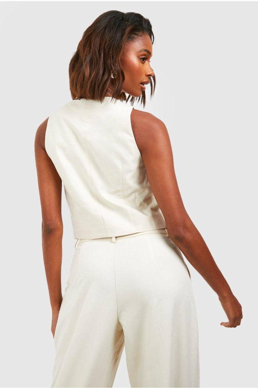 Екрю Mock Horn асиметричний зшитий жилет