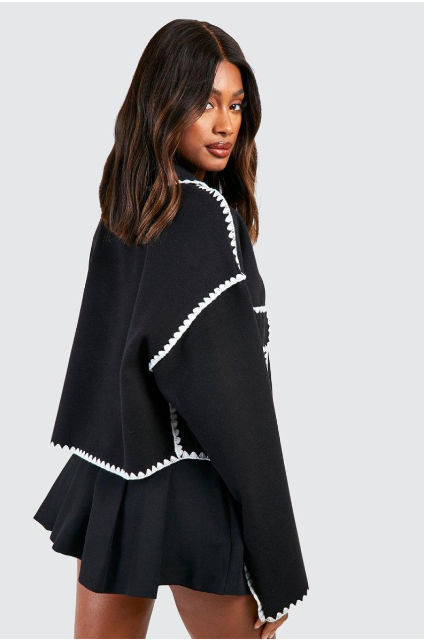 Піджак із коміром із контрастним швом