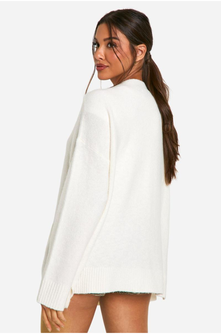 Великий м'який трикотажний кардиган-бойфренд