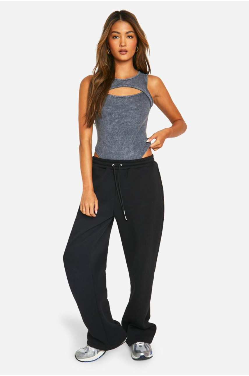 Боді Acid Wash з вирізаним ребром