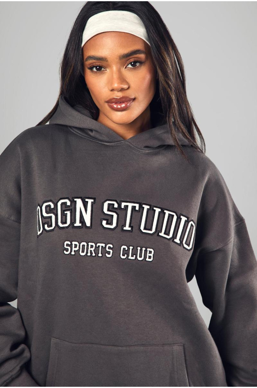 Велике худі з аплікацією Charcoal Dsgn Studio