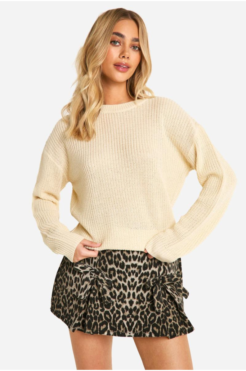 Базовий джемпер з круглим вирізом