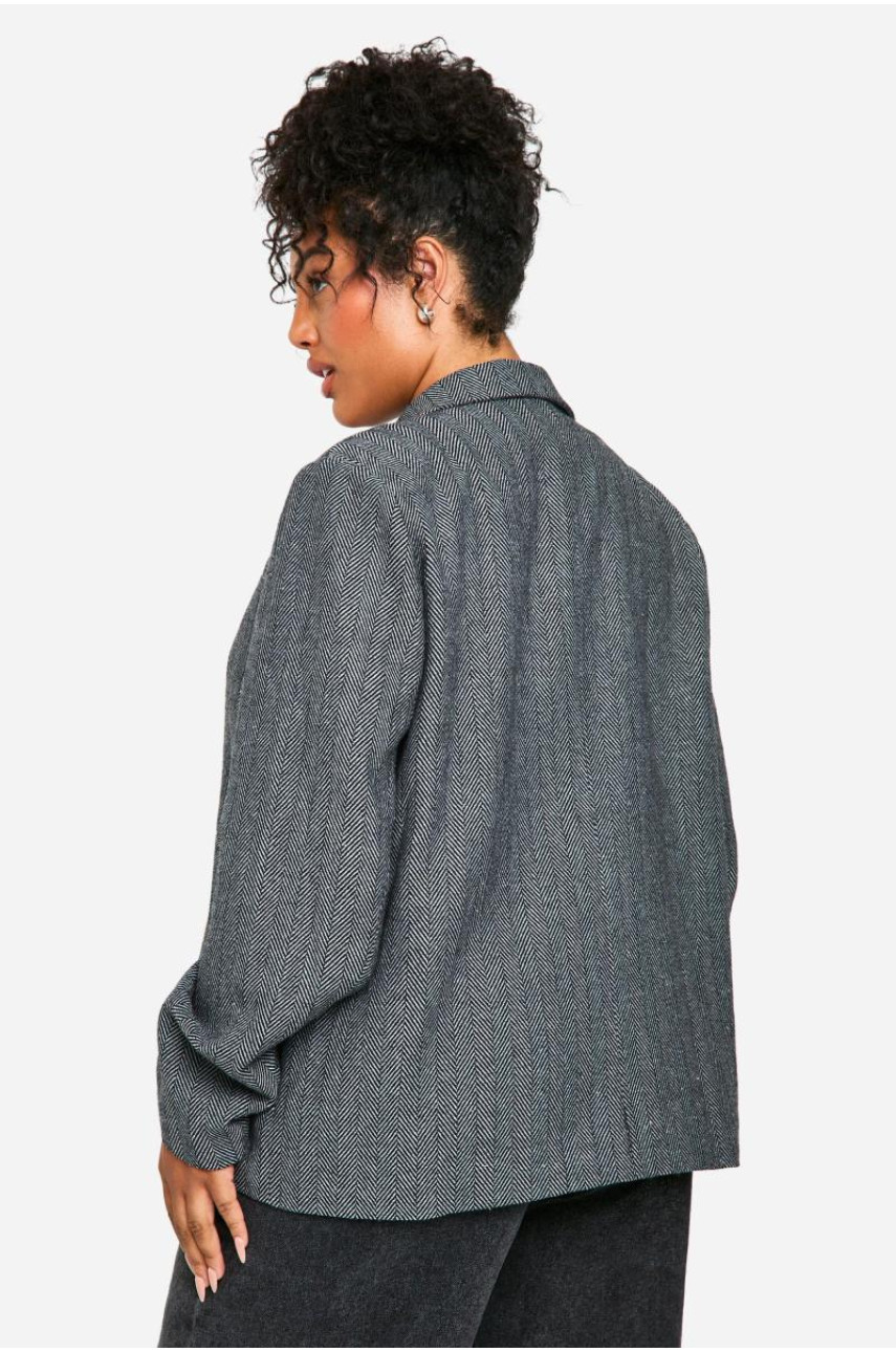 Плюс двобортний блейзер преміум-класу з ялинкою