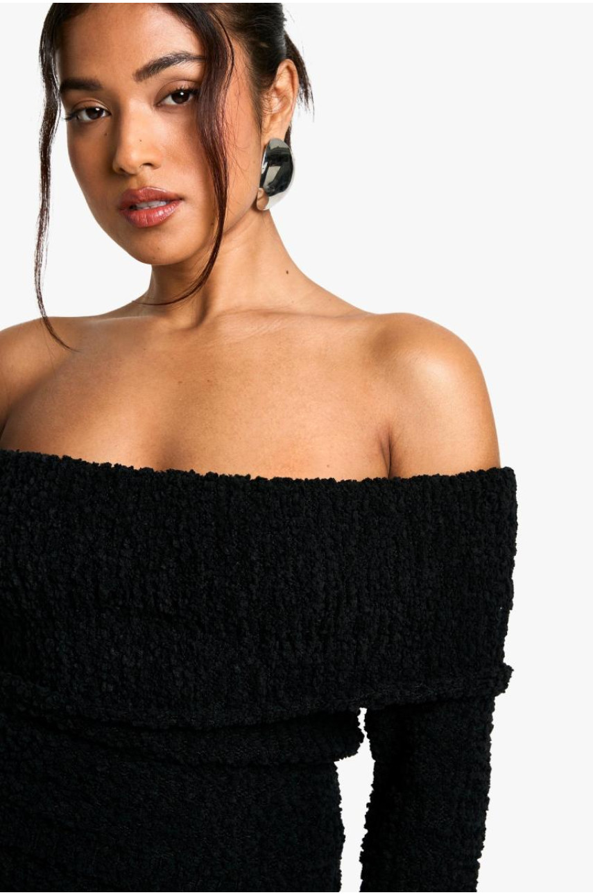 Укорочений джемпер Petite Boucle Bardot