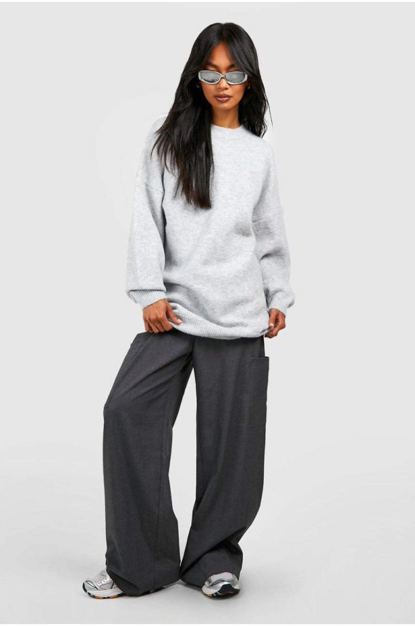 М'який трикотажний довгий джемпер