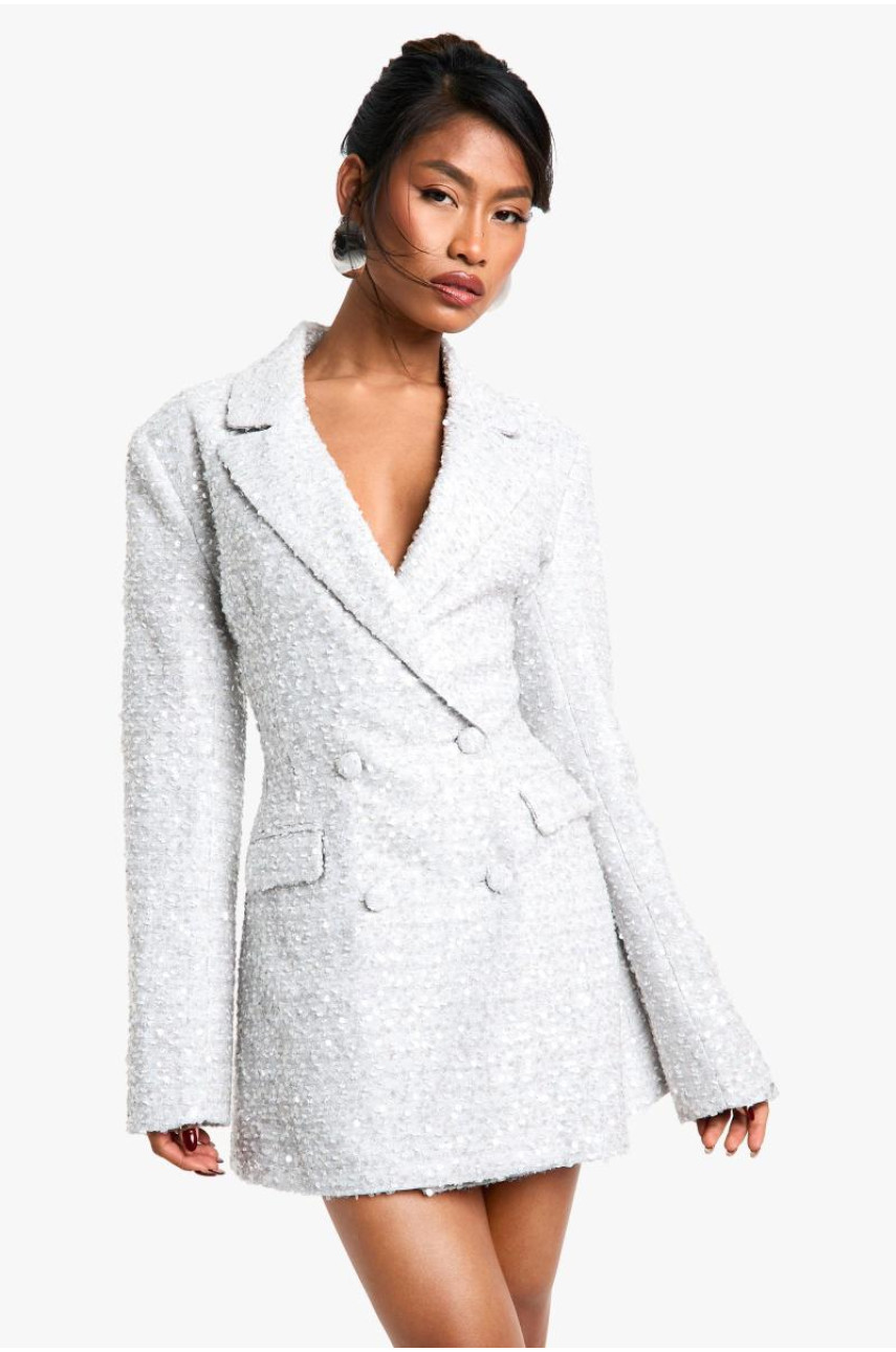Сукня-піджак із паєтками та букле