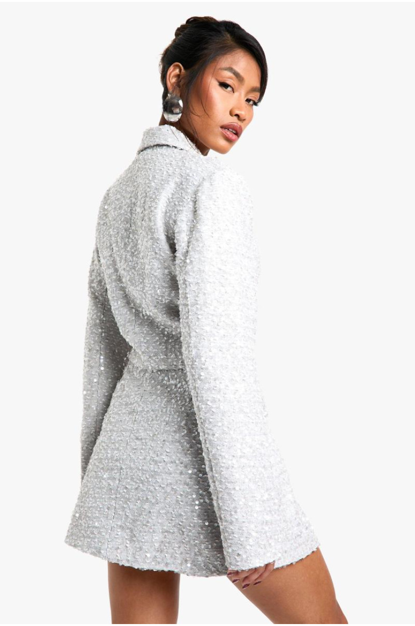 Сукня-піджак із паєтками та букле