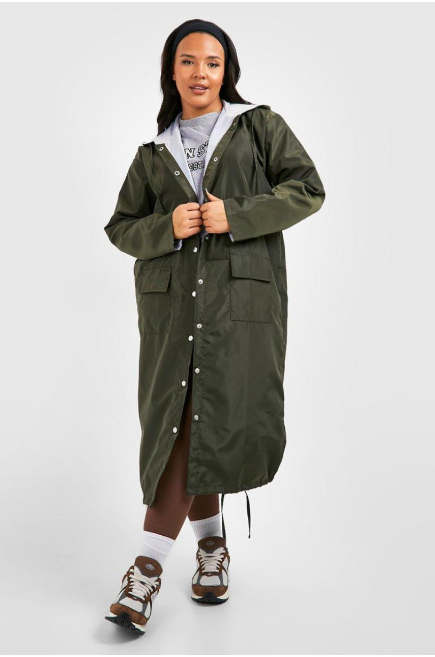 Плюс подвійна довгошарова дощова парка Shell