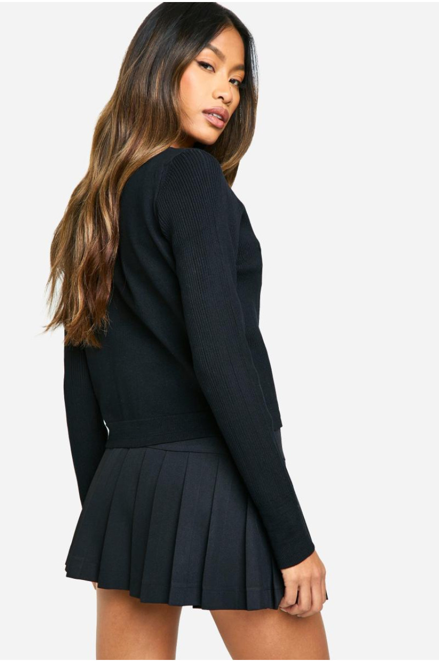 В'язаний кардиган із деталлю гудзиків