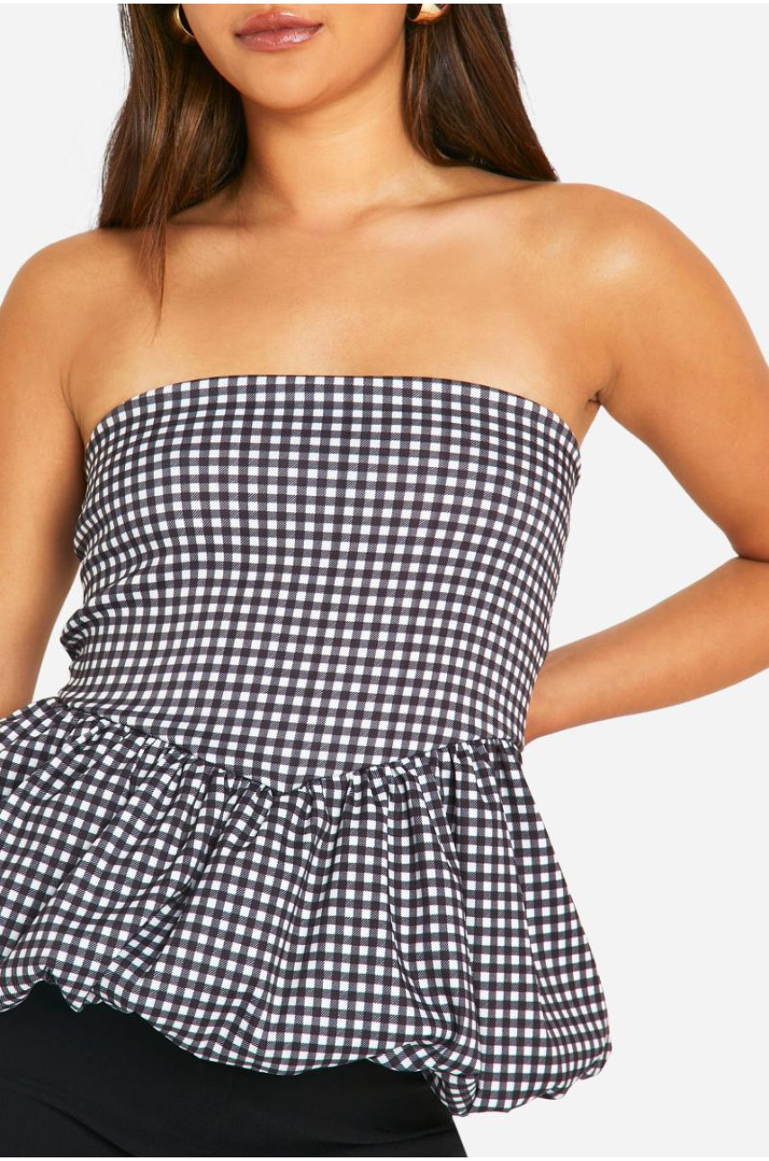 Топ з бенгальськими гінгамовими кульками