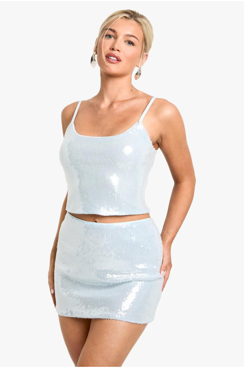 Міні-спідниця з паєтками