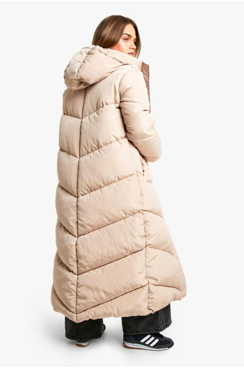 Puffer Petite з капюшоном максимальної довжини