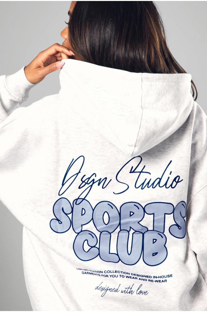 Рожева толстовка великого розміру Dsgn Studio Sports Bubble Slogan