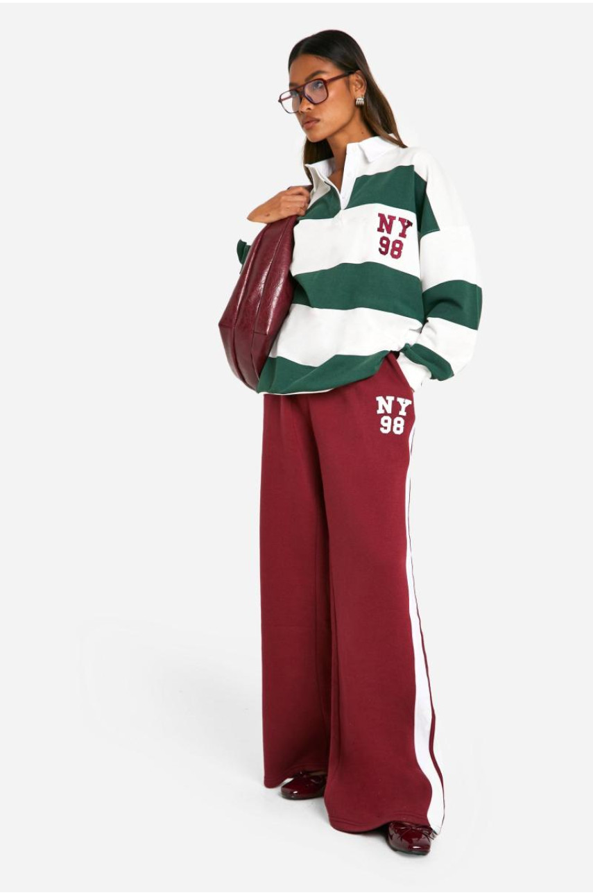 Сорочка для регбі з коміром у смужку Нью-Йорка