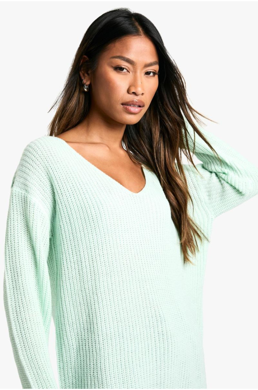 Базовий джемпер з V-подібним вирізом