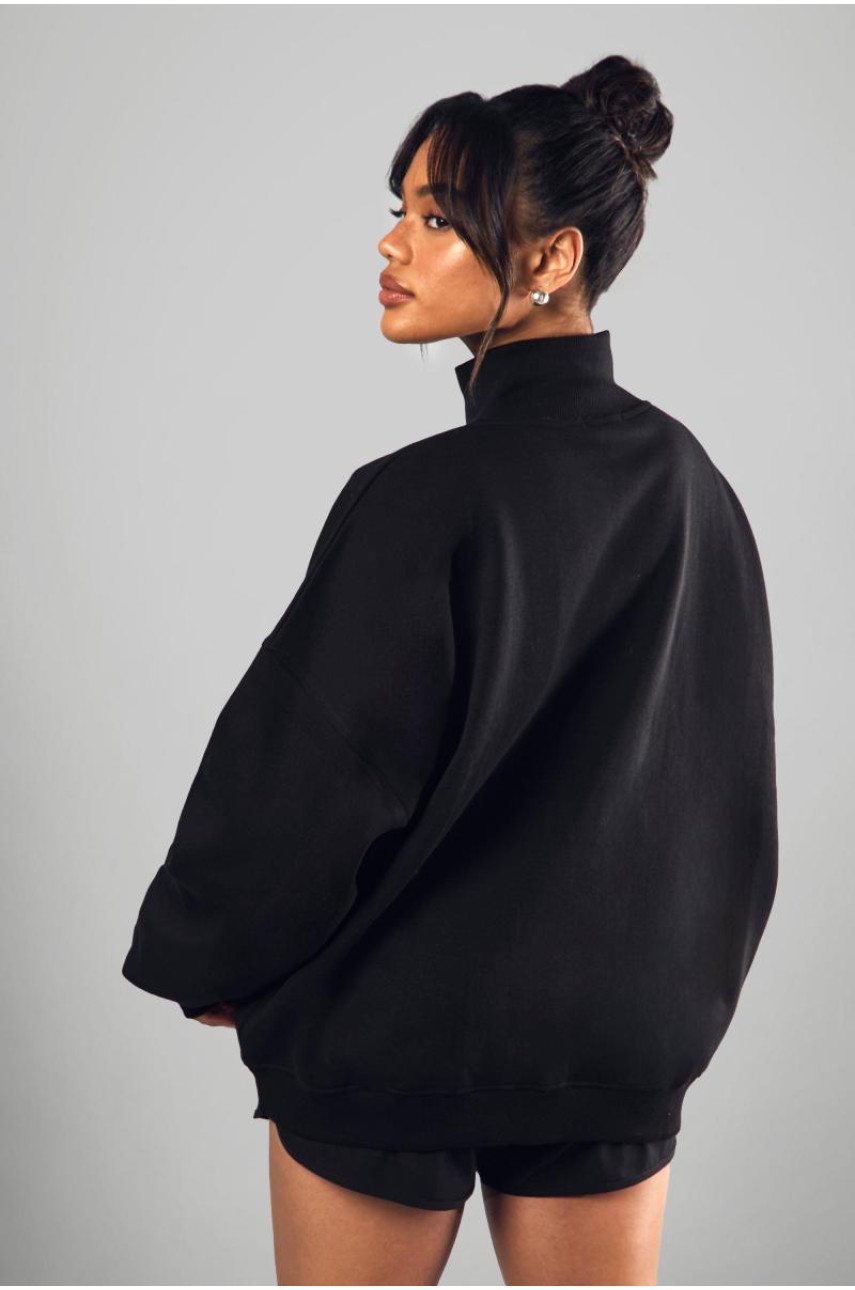 Великий світшот бомбер із застібкою-блискавкою