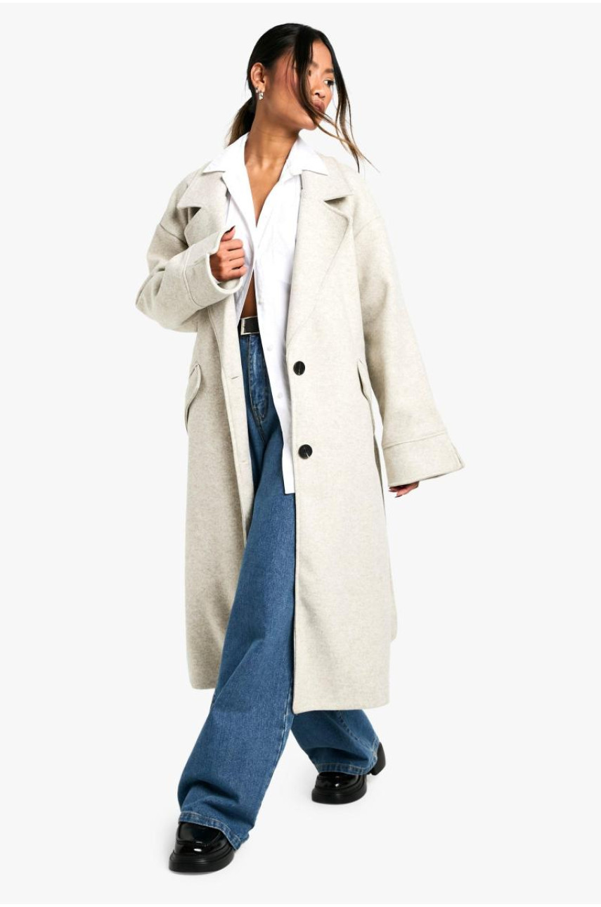 Пальто Marl Wool Look