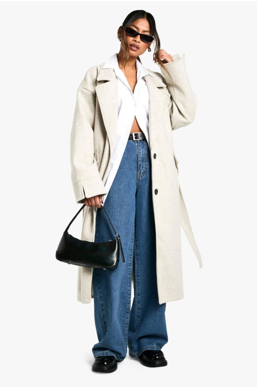 Пальто Marl Wool Look