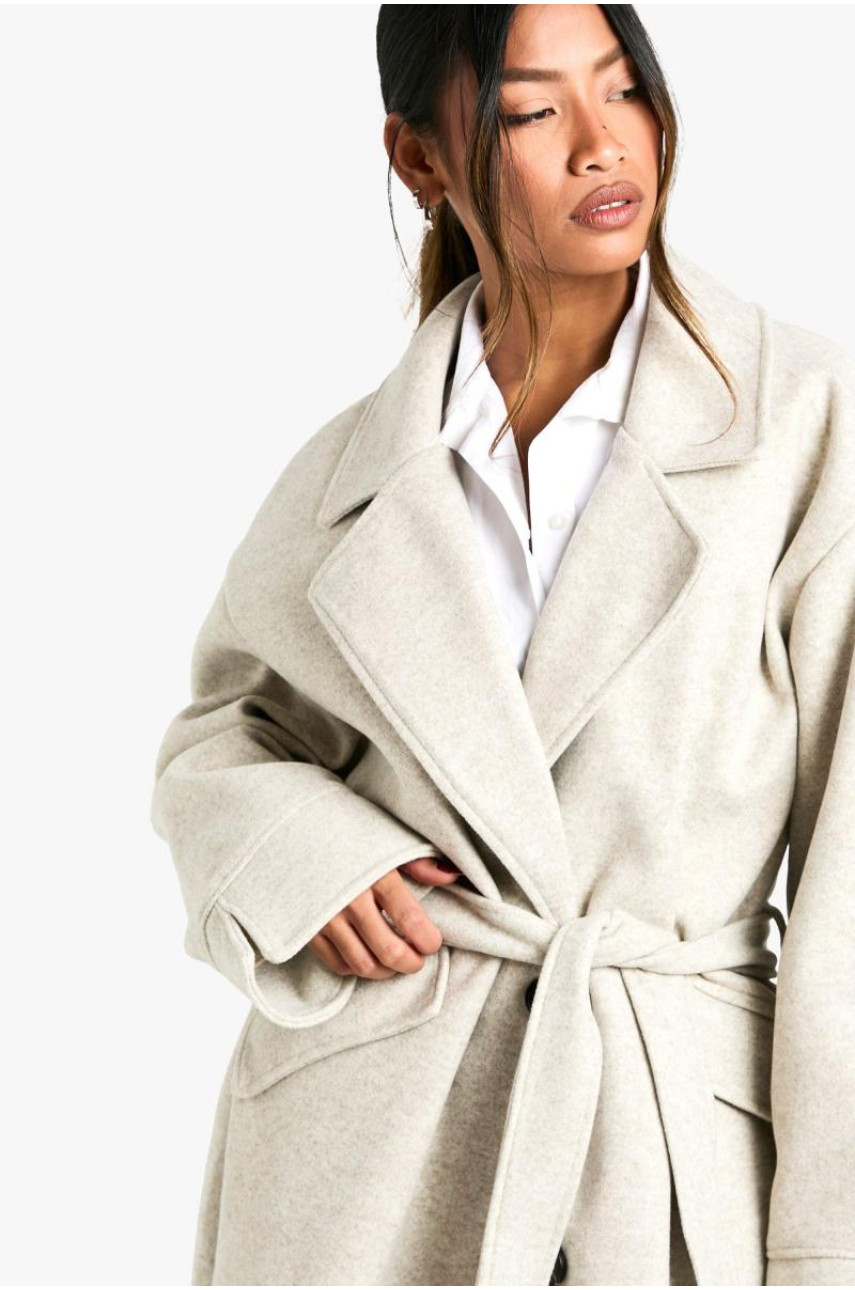 Пальто Marl Wool Look