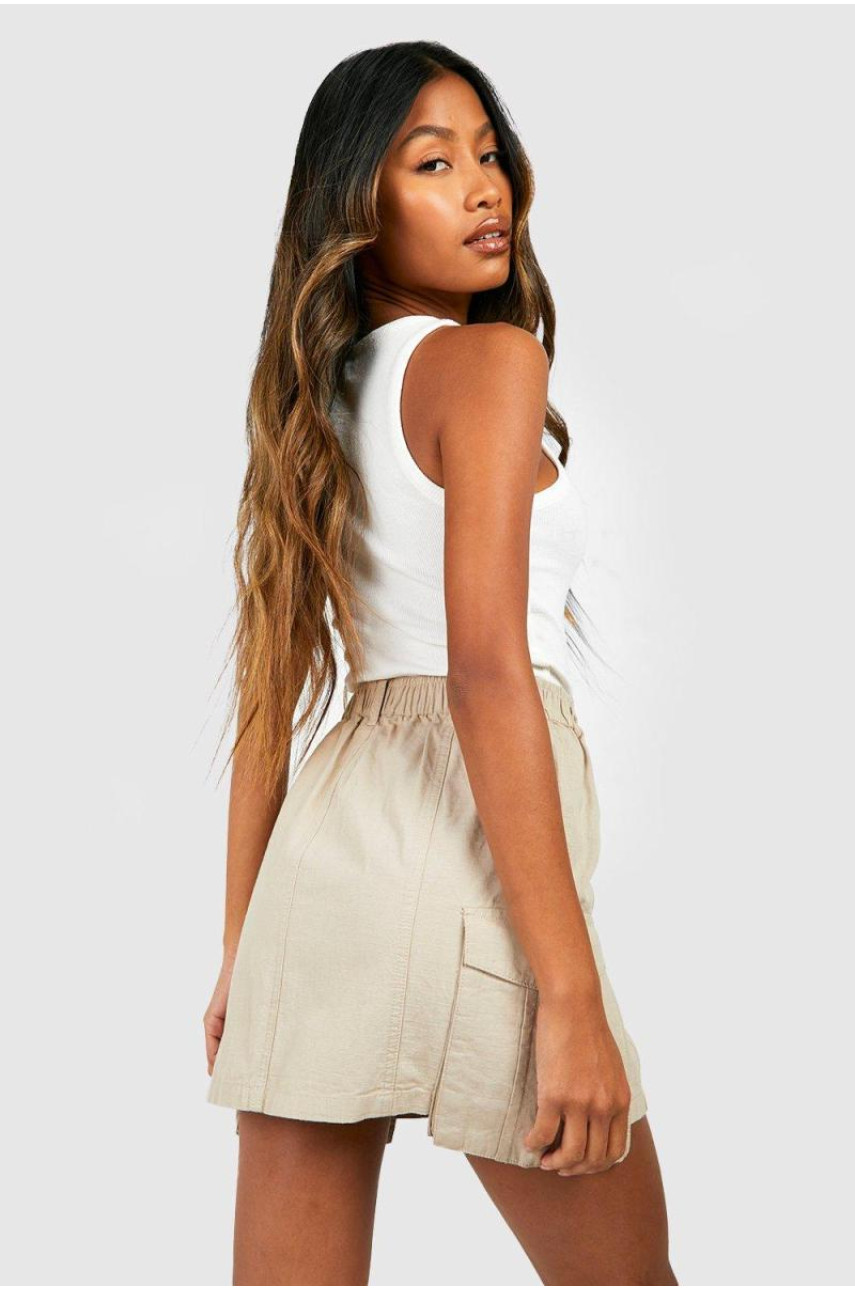 Міні-спідниця-карго з еластичною талією