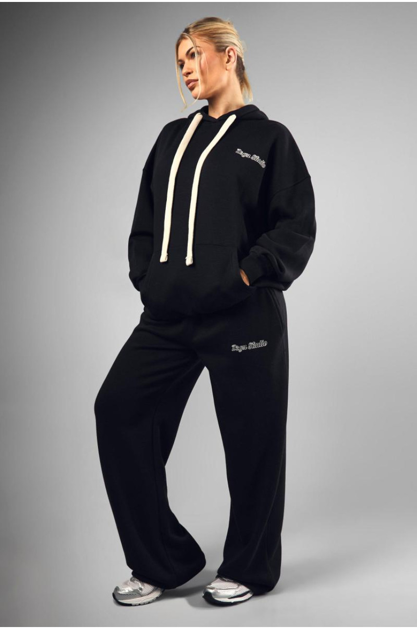 Худі великого розміру Dsgn Studio з вишивкою, контрастним шнурком