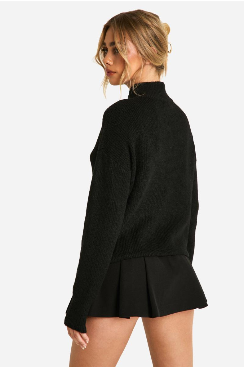 Джемпер на застібці-блискавці у формі воронки