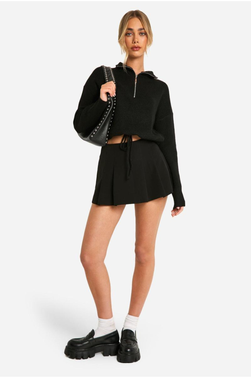 Джемпер на застібці-блискавці у формі воронки